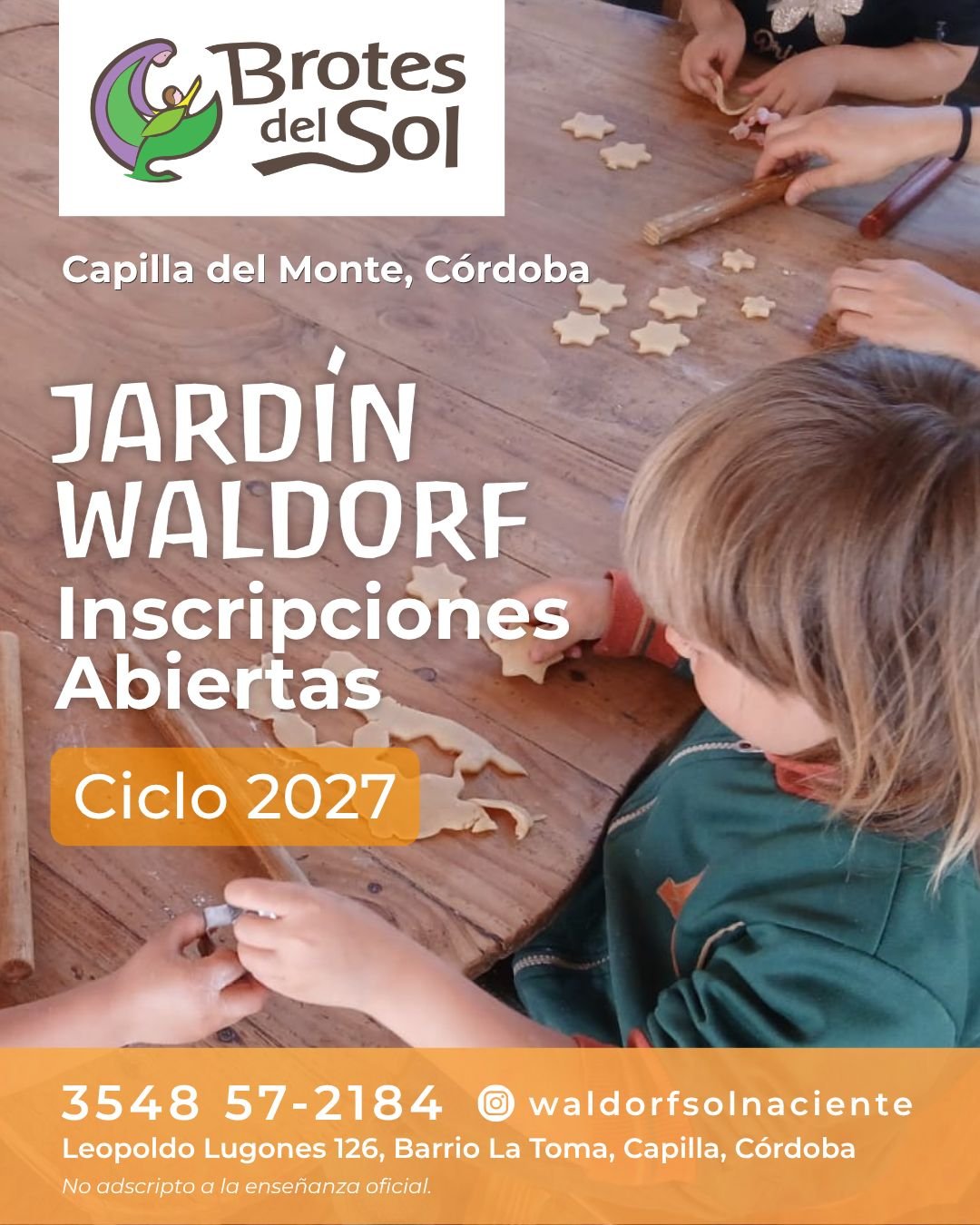 Inscripciones 2027 Jardín Waldorf Brotes del Sol - galletitas de estrella