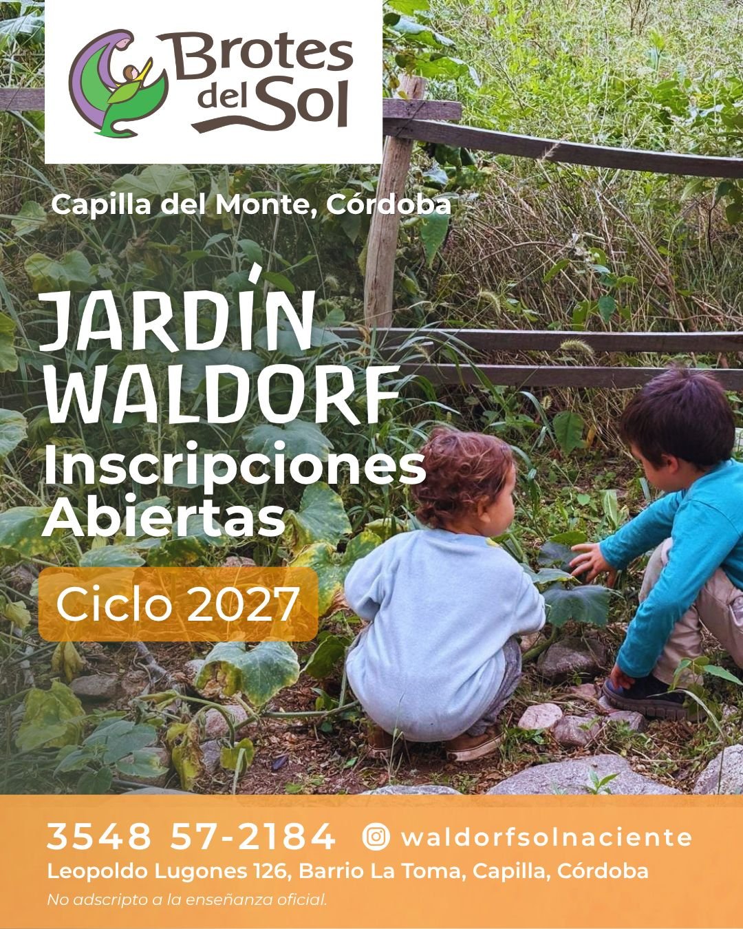 Inscripciones 2027 Jardín Waldorf Brotes del Sol - huerta
