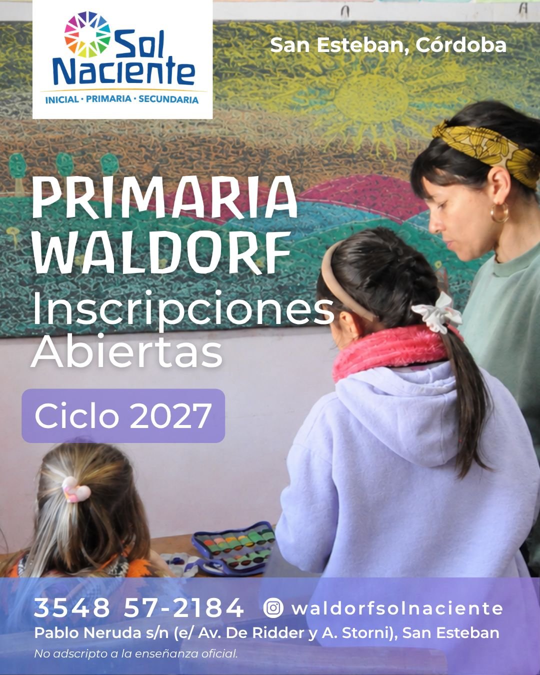 Inscripciones 2027 Primaria Waldorf - acuarelas